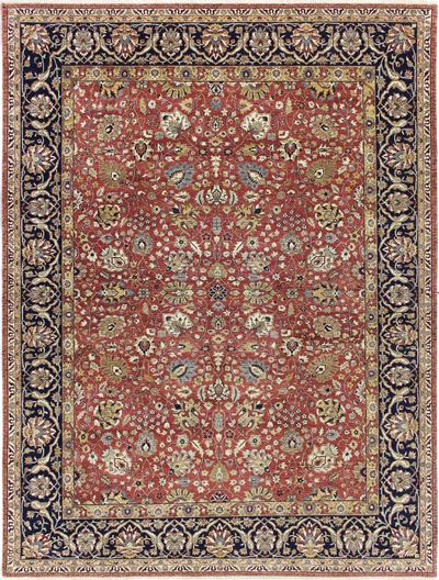 Rust LAVAR Rug #6569 • 9′0″ x 12′0″ • 100% Wool