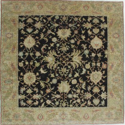 Black Ushak Rug #673 • 10′2″ x 10′2″ • Wool on Cotton