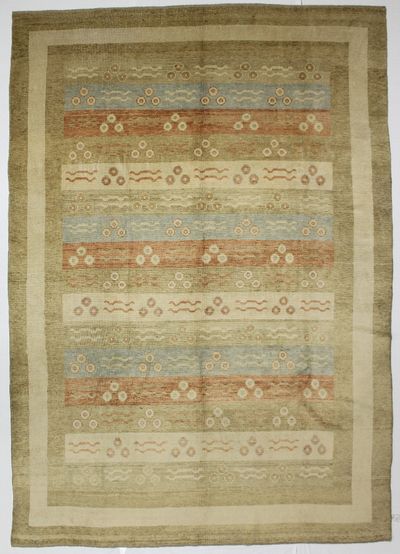 Gold Ushak Rug #1566 • 9′8″ x 13′7″ • 100% Wool