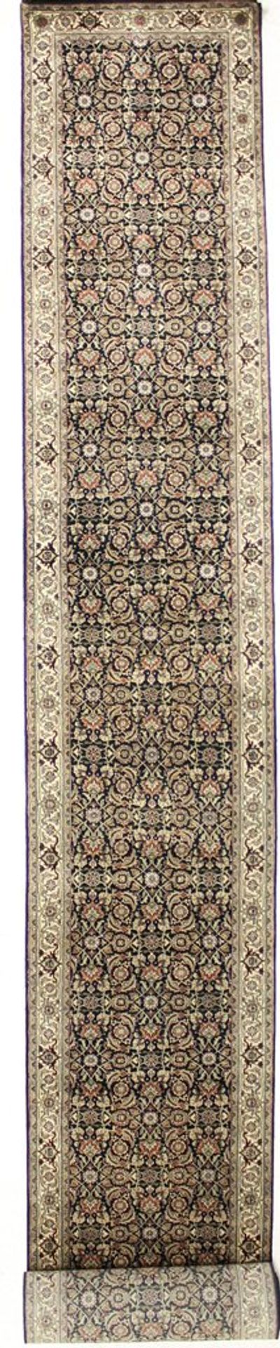 Black HERATI Rug #7533 • 2′7″ x 23′9″ • Wool on Cotton