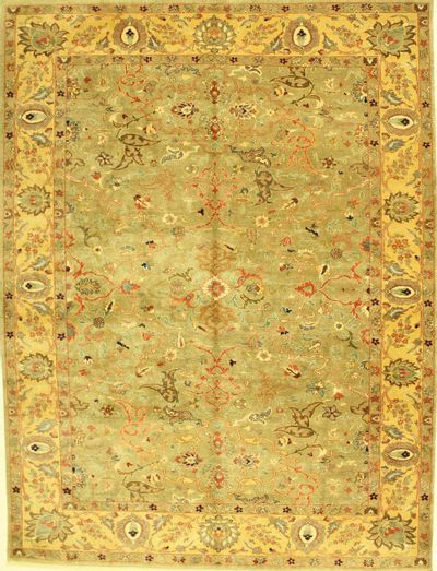 Light Gray Sivas Rug #574 • 9′5″ x 12′3″ • 100% Wool