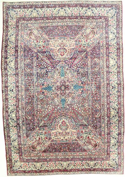 Multicolor Kerman Rug #1725 • 9′3″ x 13′5″ • 100% Wool
