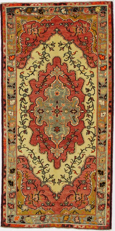 Multicolor Konya Rug #77 • 3′8″ x 7′3″ • 100% Wool