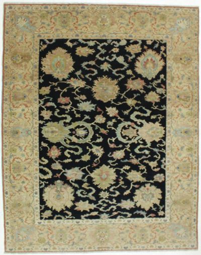Black Karaman Rug #616 • 8′5″ x 10′6″ • 100% Wool