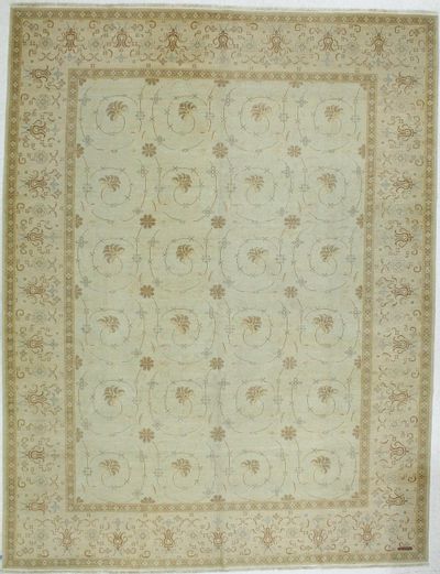 Light Blue Kothan Rug #631 • 9′1″ x 11′10″ • 100% Wool