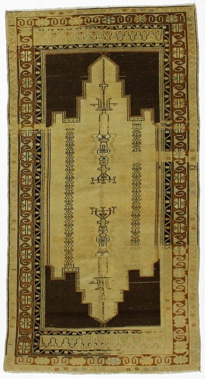 Ivory Konya Rug #1635 • 4′2″ x 8′0″ • 100% Wool