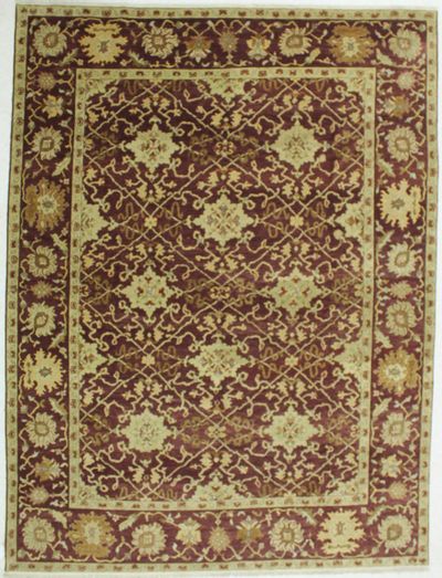 BURGUNDY Gordes Rug #533 • 9′1″ x 12′0″ • 100% Wool