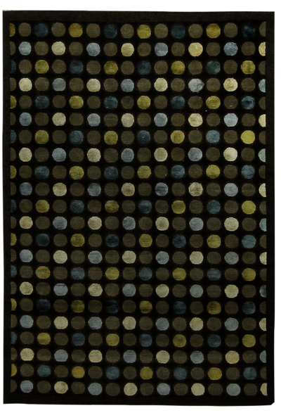 CHARCOAL Modern Rug #7764 • 4′0″ x 6′0″ • 100% Wool
