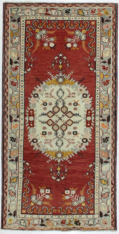 Rust Konya Rug #51 • 3′4″ x 6′6″ • 100% Wool