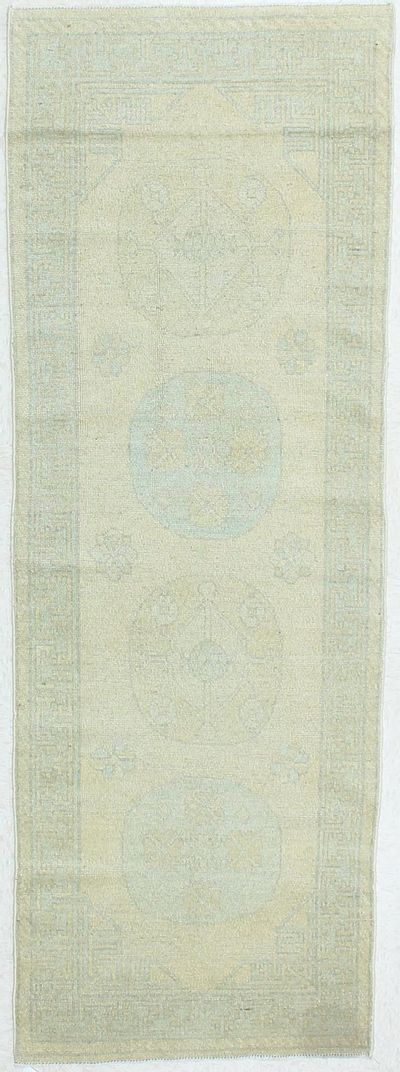 Blue Kothan Rug #308 • 3′0″ x 8′4″ • Wool on Cotton