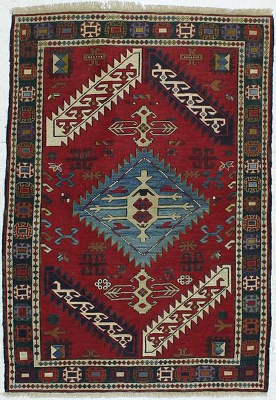 Red Sokuntu Rug #462 • 3′6″ x 5′0″ • 100% Wool