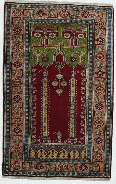 Red Kayseri Rug #452 • 3′0″ x 4′7″ • Wool on Cotton