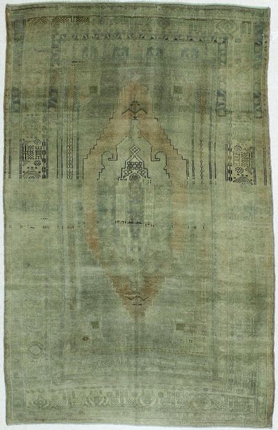 Gray Konya Rug #102 • 5′7″ x 8′9″ • 100% Wool