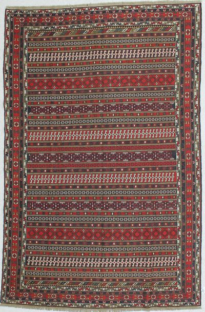 Multicolor Kilim Rug #474 • 5′1″ x 9′6″ • 100% Wool