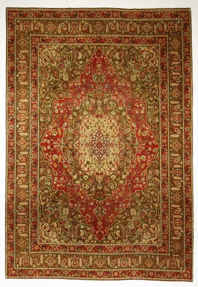 Red Sultanabad Rug #8408 • 10′11″ x 15′11″ • Wool on Cotton