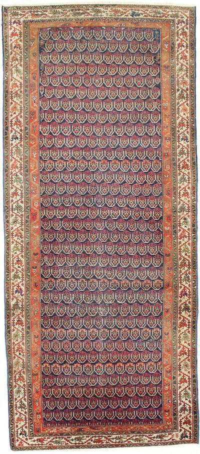 NAVY Farahan Rug #1741 • 5′1″ x 11′11″ • 100% Wool