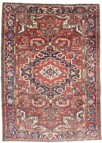 Red Heriz Rug #6738 • 7′0″ x 9′10″ • 100% Wool