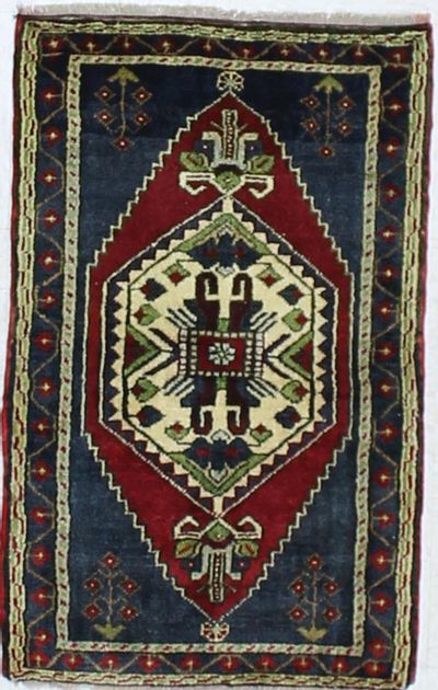 Red Konya Rug #904 • 2′0″ x 3′2″ • 100% Wool