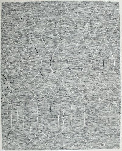 Gray Modern Rug #1984 • 8′0″ x 10′0″ • 100% Wool