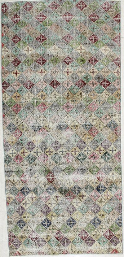 Multicolor Modern Rug #1955 • 3′10″ x 8′6″ • 100% Wool