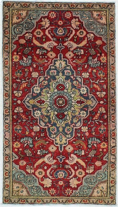 Red Konya Rug #13 • 3′2″ x 5′7″ • Wool on Cotton