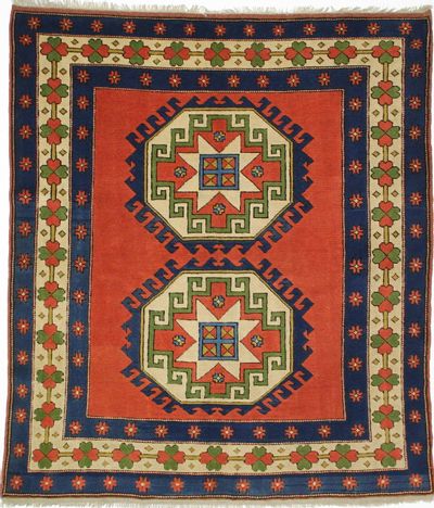 PINK Mus Rug #8832 • 6′2″ x 7′0″ • 100% Wool
