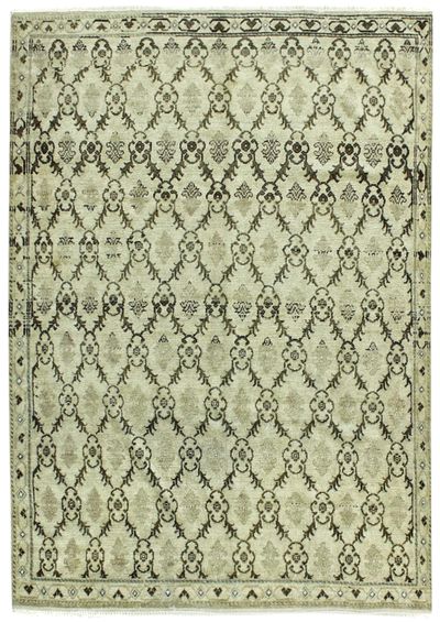 Ivory Konya Rug #202 • 5′10″ x 8′5″ • 100% Wool
