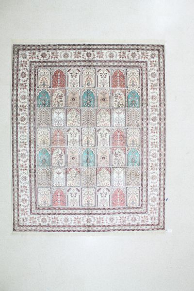 Ivory Spon Rug #504 • 8′0″ x 10′0″ • Silk on Cotton