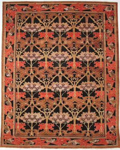 Black Modern Rug #8414 • 10′1″ x 12′10″ • 100% Wool