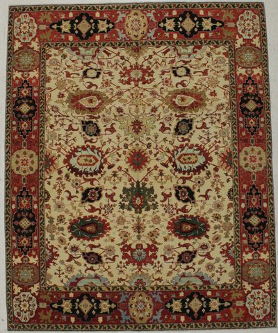 Ivory Ottoman Rug #8694 • 7′11″ x 9′10″ • 100% Wool