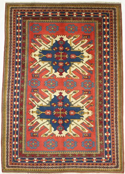 Rust Konya Rug #1376 • 7′9″ x 11′1″ • 100% Wool