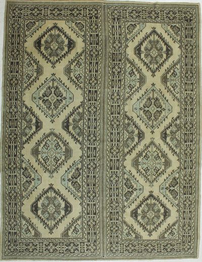 Ivory Konya Rug #1025 • 9′2″ x 12′0″ • 100% Wool