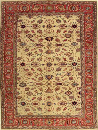 Ivory Sivas Rug #578 • 8′2″ x 10′8″ • 100% Wool