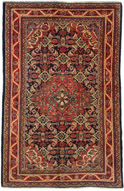 NAVY Tabriz Rug #2020 • 4′3″ x 6′7″ • 100% Wool