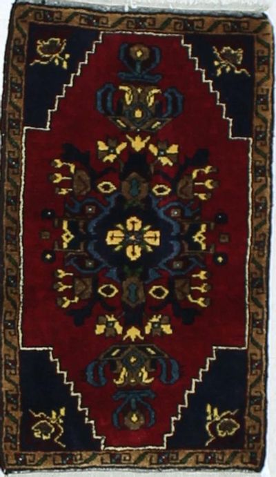 Red Konya Rug #903 • 1′9″ x 2′9″ • 100% Wool