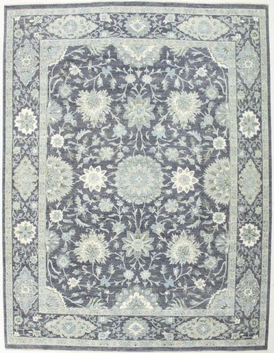 Gray Ushak Rug #2791 • 9′0″ x 11′7″ • 100% Wool