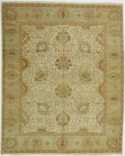 Ivory Karaman Rug #518 • 7′11″ x 10′1″ • 100% Wool
