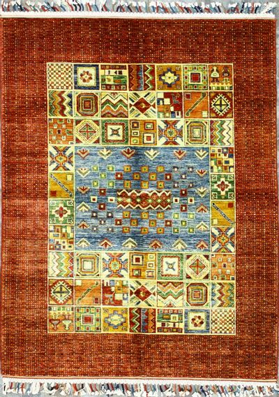Multicolor Gordes Rug #8393 • 5′0″ x 6′5″ • Wool on Cotton