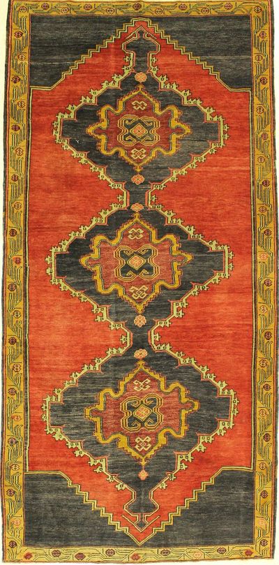 Red Konya Rug #982 • 5′8″ x 11′7″ • 100% Wool