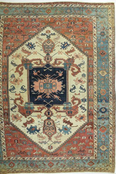 Rust Serapi Rug #505 • 12′0″ x 15′2″ • Wool on Cotton