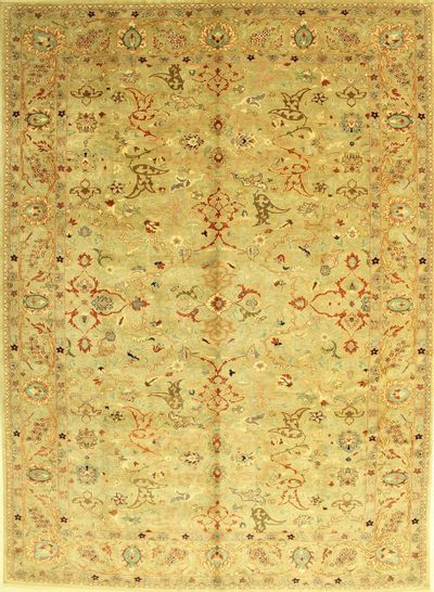 Ivory Sivas Rug #570 • 10′4″ x 14′0″ • 100% Wool