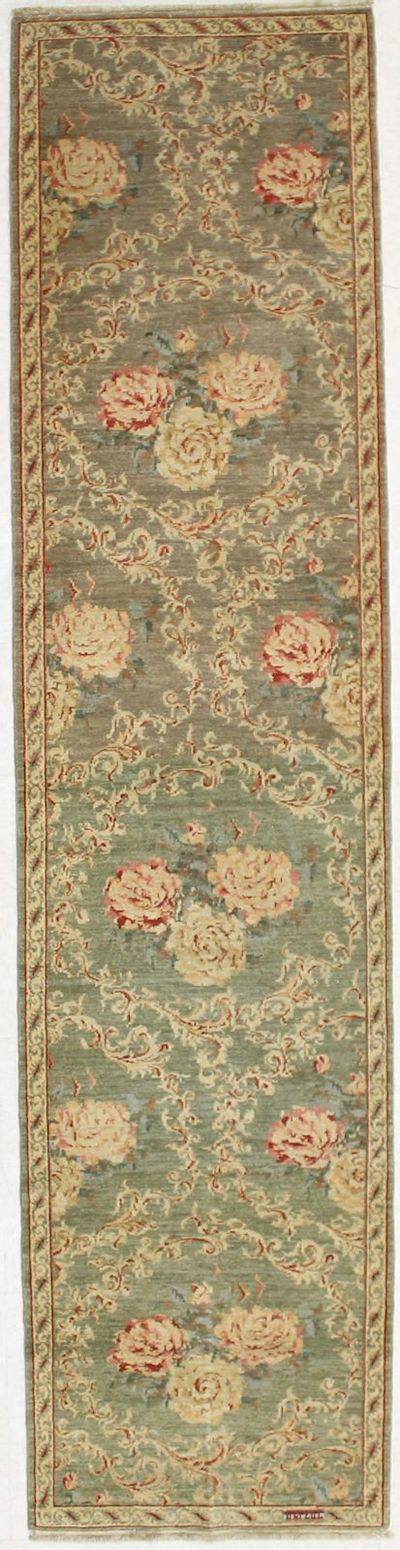 Green Sivas Rug #2029 • 2′11″ x 11′11″ • 100% Wool