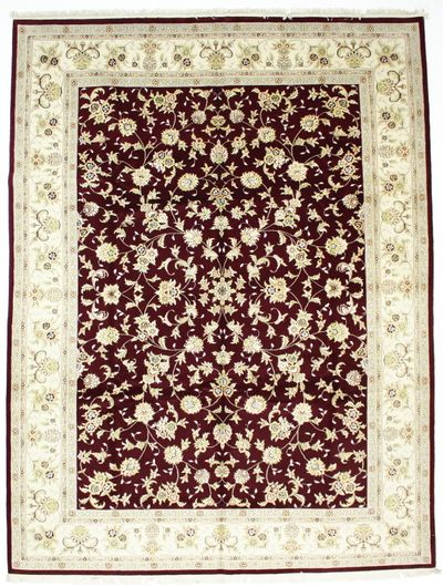 Red Royal Rug #8423 • 8′11″ x 11′9″ • Wool on Silk