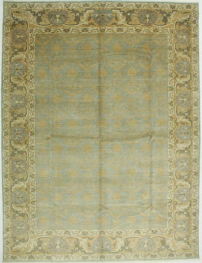 Light Blue Sivas Rug #586 • 9′0″ x 11′11″ • 100% Wool