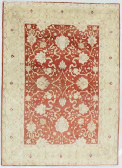 Red Karaman Rug #662 • 4′11″ x 6′10″ • Wool on Cotton