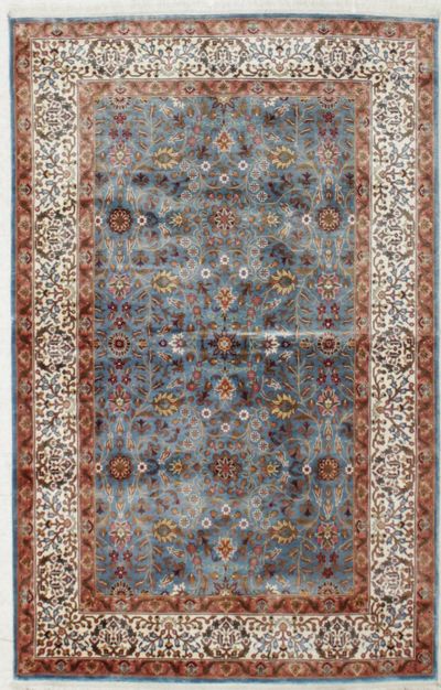 Blue IMZALI Rug #8643 • 3′11″ x 6′2″ • 100% Silk