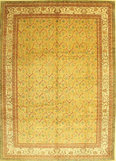 Gold Sivas Rug #592 • 10′2″ x 14′0″ • 100% Wool