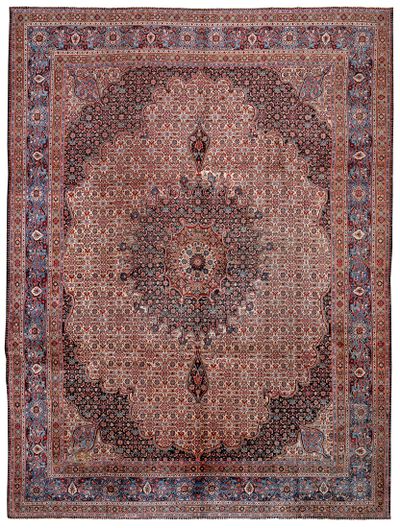 Ivory Tabriz Rug #8411 • 10′3″ x 13′4″ • 100% Wool