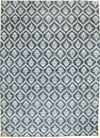 Gray Contemporary Rug #7281 • 10′1″ x 14′0″ • Wool on Cotton