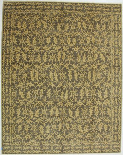 Brown Gordes Rug #521 • 8′11″ x 11′3″ • 100% Wool